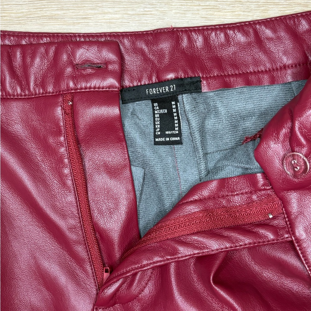 Red Leather Jeans.